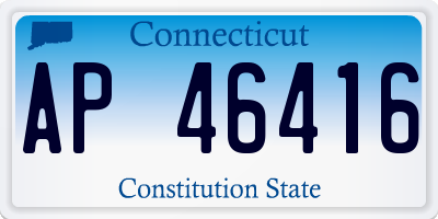 CT license plate AP46416
