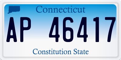 CT license plate AP46417