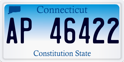 CT license plate AP46422