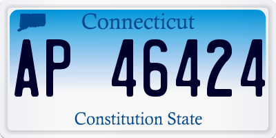CT license plate AP46424