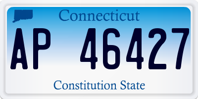 CT license plate AP46427