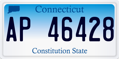 CT license plate AP46428