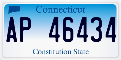 CT license plate AP46434