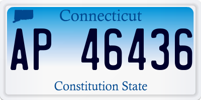 CT license plate AP46436