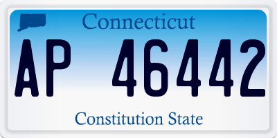 CT license plate AP46442