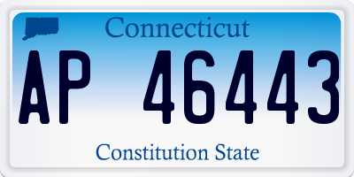 CT license plate AP46443