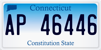 CT license plate AP46446