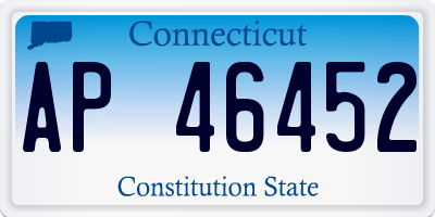 CT license plate AP46452