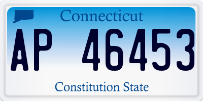 CT license plate AP46453