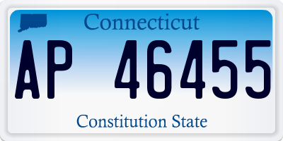 CT license plate AP46455