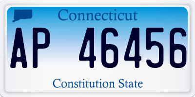 CT license plate AP46456
