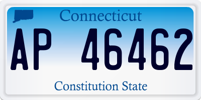 CT license plate AP46462