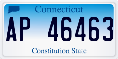 CT license plate AP46463