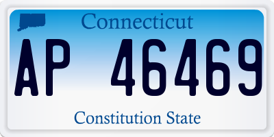 CT license plate AP46469