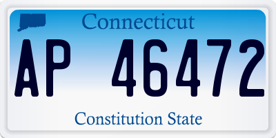 CT license plate AP46472