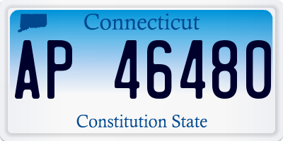 CT license plate AP46480