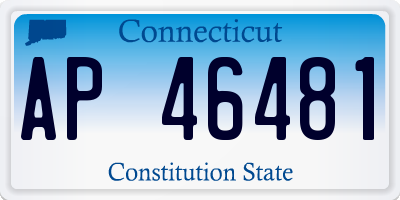 CT license plate AP46481