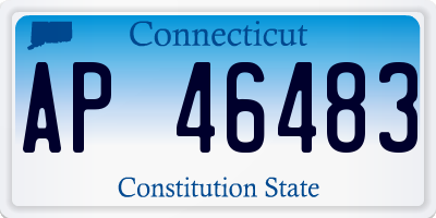 CT license plate AP46483