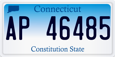 CT license plate AP46485