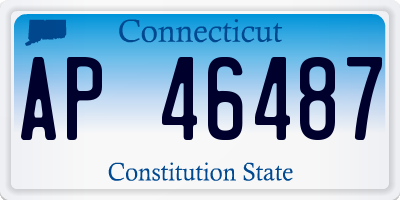 CT license plate AP46487