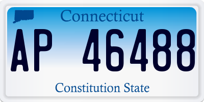 CT license plate AP46488