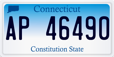 CT license plate AP46490