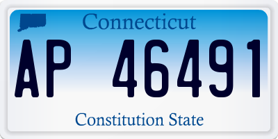 CT license plate AP46491