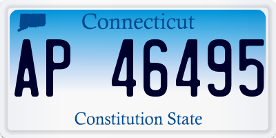 CT license plate AP46495