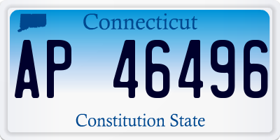 CT license plate AP46496