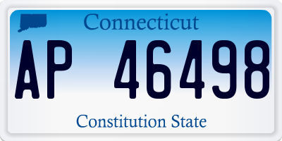 CT license plate AP46498