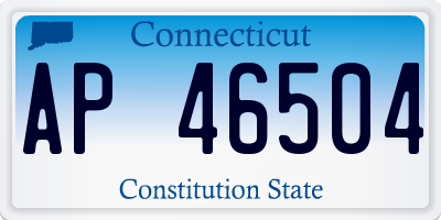 CT license plate AP46504