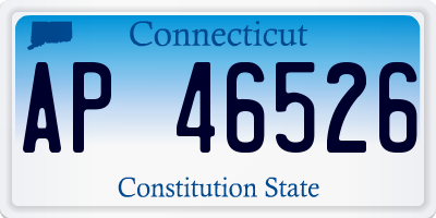 CT license plate AP46526