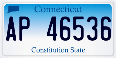 CT license plate AP46536