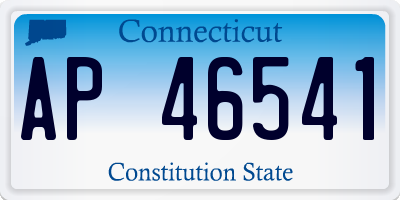 CT license plate AP46541