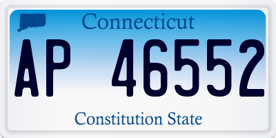 CT license plate AP46552