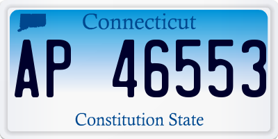CT license plate AP46553