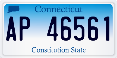 CT license plate AP46561