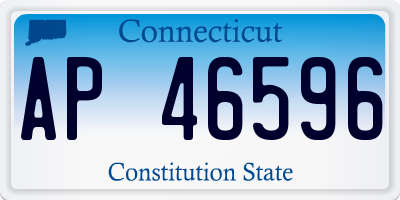 CT license plate AP46596