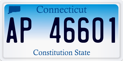 CT license plate AP46601