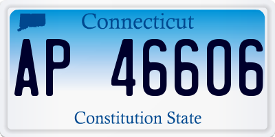 CT license plate AP46606
