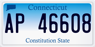 CT license plate AP46608