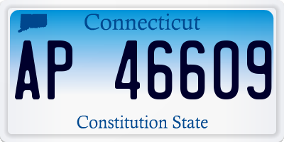 CT license plate AP46609