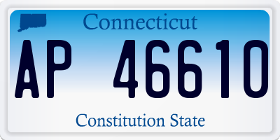 CT license plate AP46610