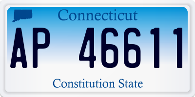 CT license plate AP46611