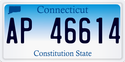 CT license plate AP46614
