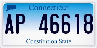 CT license plate AP46618