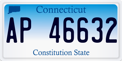 CT license plate AP46632