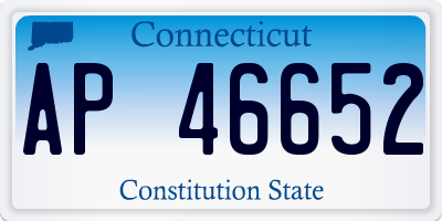 CT license plate AP46652