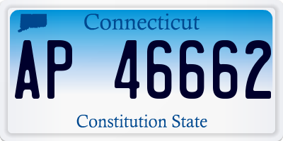 CT license plate AP46662