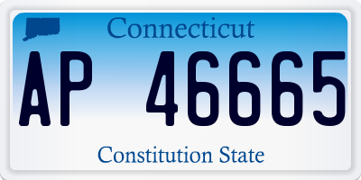 CT license plate AP46665